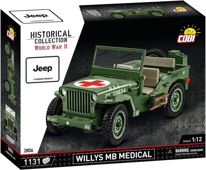 Set de construcție jeep Willys MB Medical