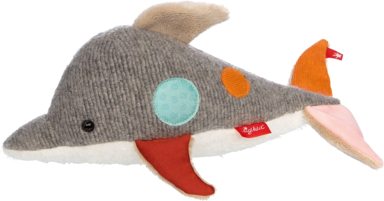 Sigikid primul delfin de pluș patchwork 33 cm
