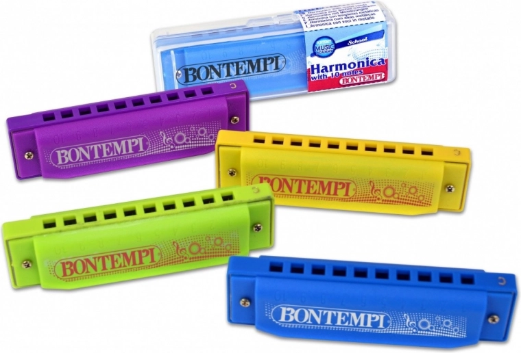 muzicuță bontempi 10 găuri – colorată pentru școală