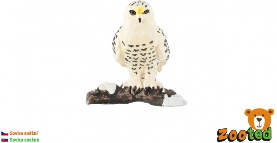 Bufniță polară – figurină din plastic 5 cm