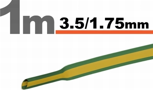 Tub termocontractabil galben-verde 3,5/1,75 mm
