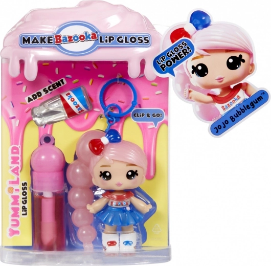 Lalka Yummiland Lip Gloss Jojo Bubblegum – păpușă pentru realizarea propriului luciu de buze în două culori