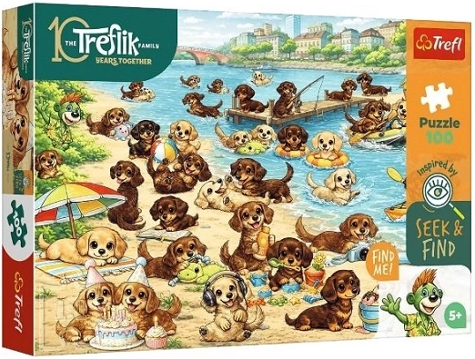 Puzzle Trefl Seek & Find Jamnicii și Treflícii 100 piese