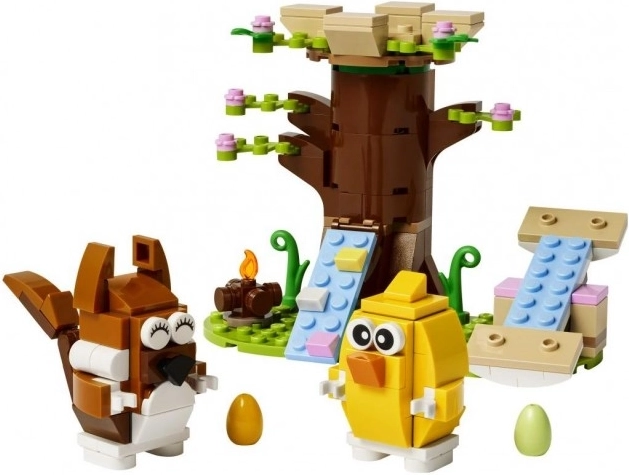 LEGO® 40709 Teren de joacă de primăvară pentru animale