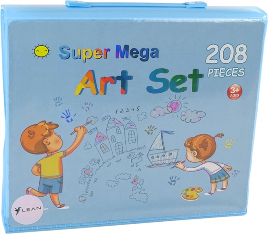Set mare de artă în geantă cu 208 piese