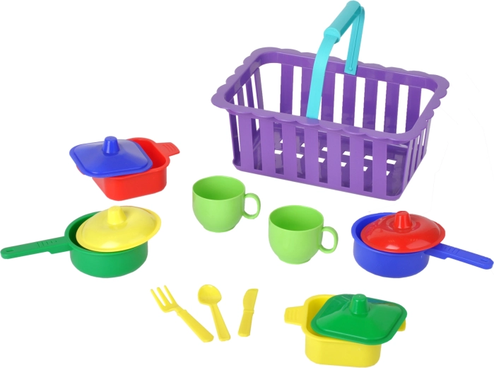 Set colorat pentru joc realist de bucătărie