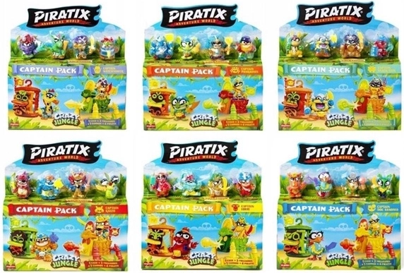 4 figurine Piratix pentru echipajul căpitanului