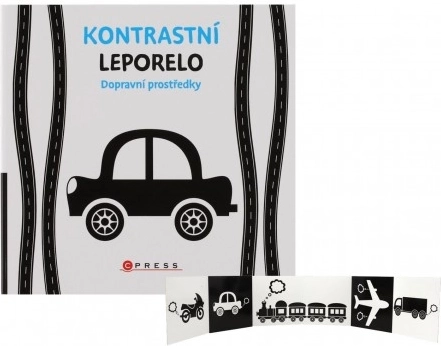 Leporelo contrastant Mijloace de transport pentru cei mai mici