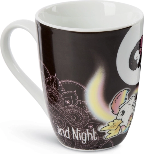 Stare de zi și de noapte pe aceeași cană