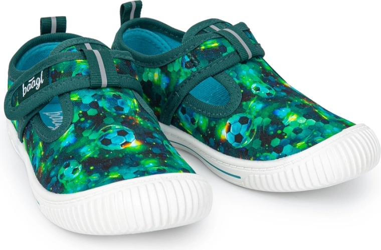 Papuci de interior pentru copii Baagl Fotbal, mărimea 28