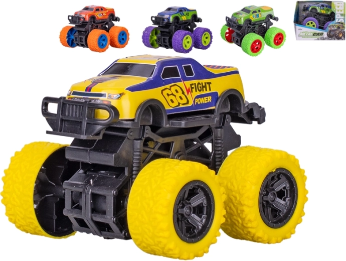 Monster truck metalic cu volantă de inerție 10 cm