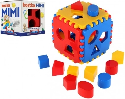 Cub de sortare din plastic pentru copii 13 × 13 × 13 cm