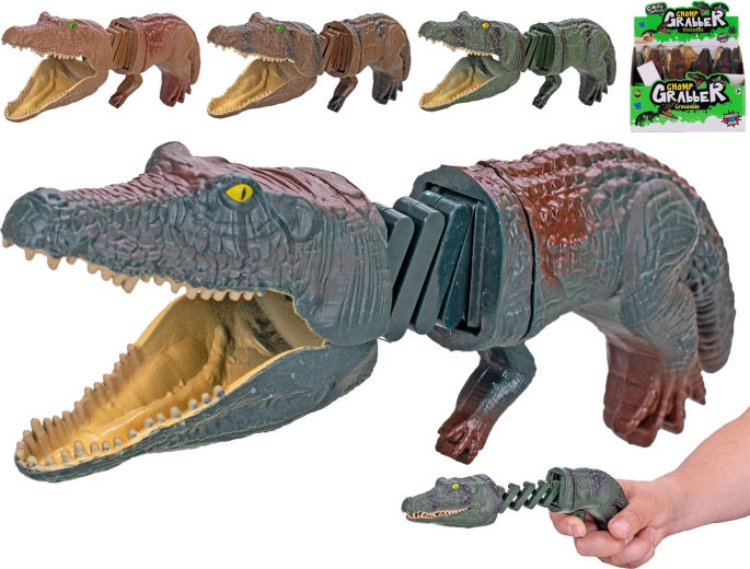 Cleşte de crocodil pentru copii cu mecanism cu sfoară, 19 cm