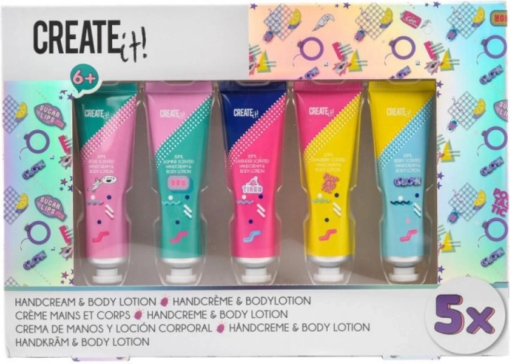 Set de creme pentru mâini și corp Create it (5× 30 ml)