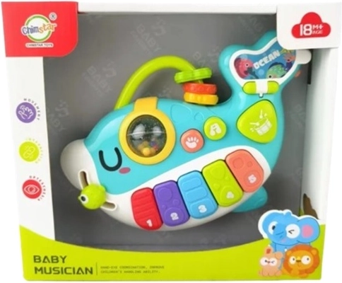 Pianină pentru copii Delfin în cutie