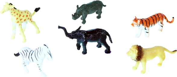 Set de animale sălbatice 6 buc