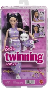 Barbie stil asortat, păpușă și cățeluș cu accesorii