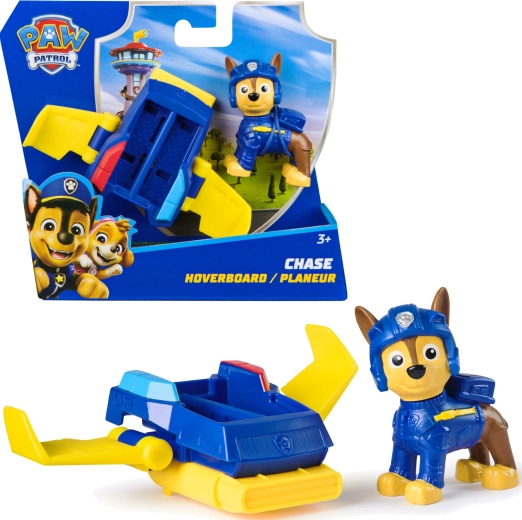 Paw Patrol Chase figurină cu hoverboard 6,5 cm