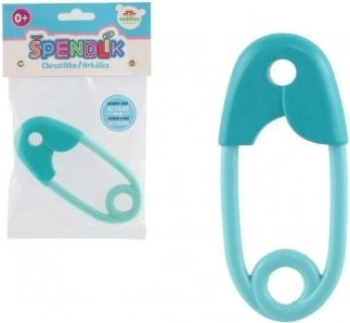 Zornic plastic turcoaz pentru copii în formă de agrafă