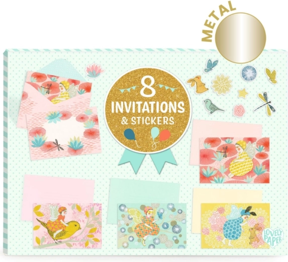 Set cadou de invitații Zâne DJECO