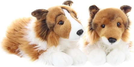 Câine din pluș Sheltie 37 cm