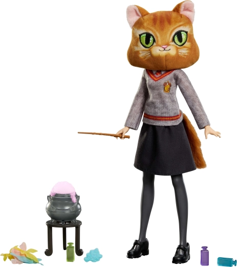 Păpușă articulată în uniforma Hogwarts