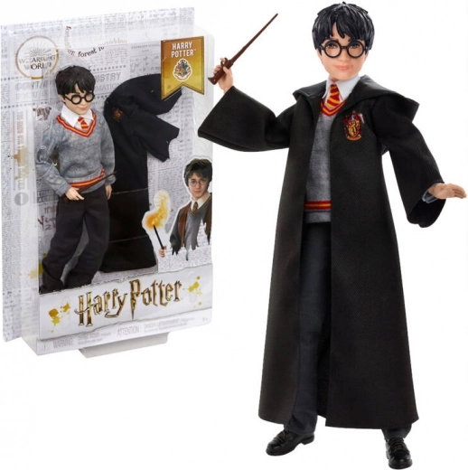 harry potter – păpușă de la Hogwarts cu baghetă și mantie
