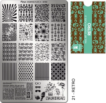 Moyra Retro 21 placă pentru unghii