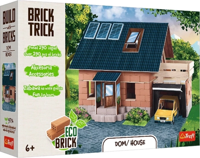 Set de construcție căsuță din cărămizi adevărate