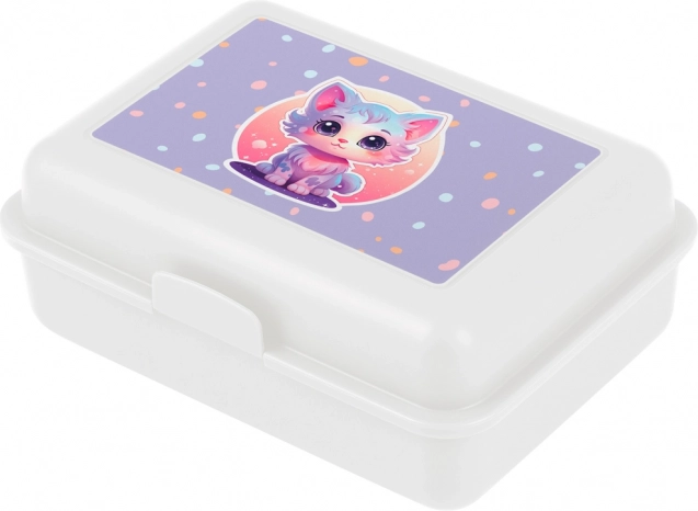 Cutie de prânz din plastic cu pisicuță BAAGL