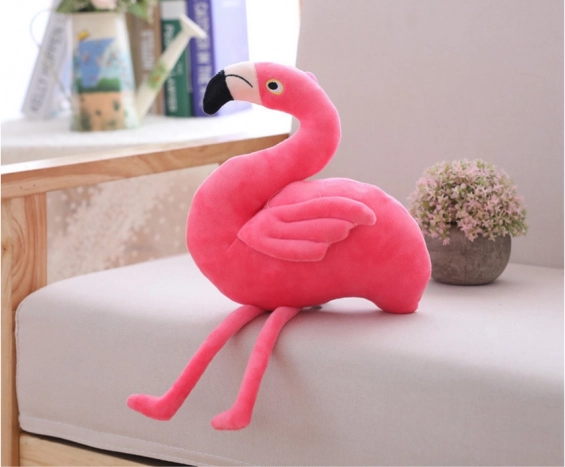 Flamingo roz pluş, 15 cm