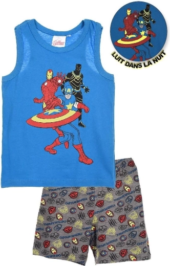 Pijama de vară luminoasă pentru băieți Avengers