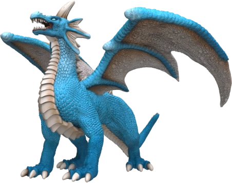 Dragon mitic figurină de apă