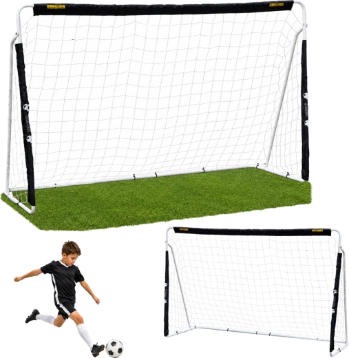Poartă de fotbal pliabilă mare 240 × 150 cm