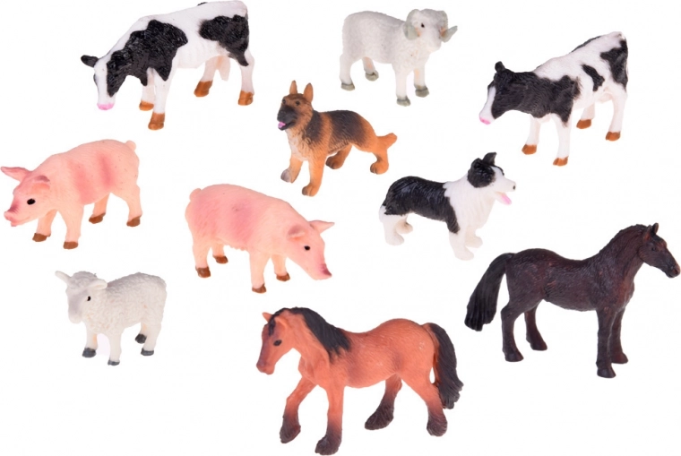 Figurine de fermieri și animale