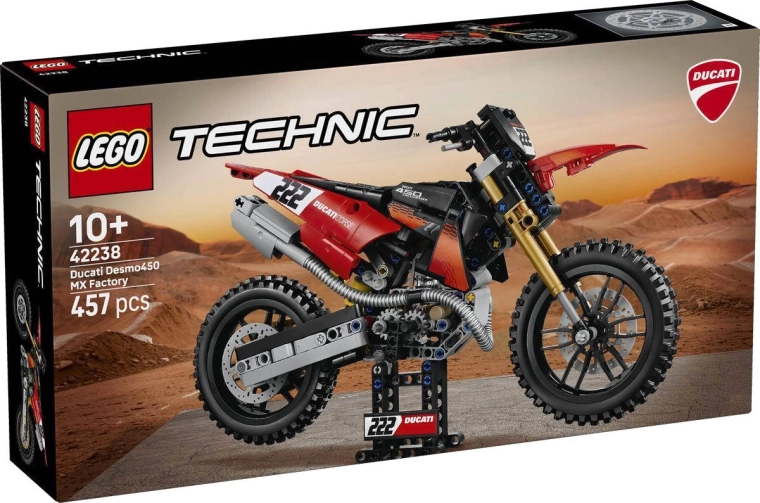 Motocicletă LEGO Technic Ducati Desmo450 MX Factory