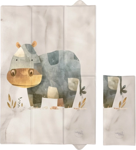 Ceba Baby saltea de înfășat de călătorie Basic cosy hippo 60 × 40 cm