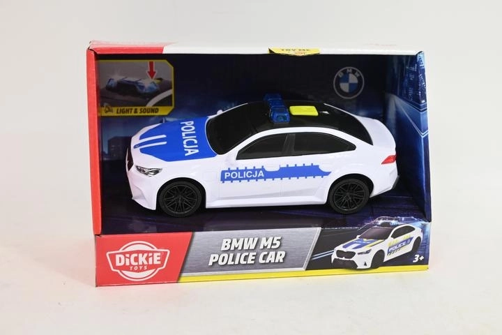 Mașină de poliție Dickie SOS BMW M3/M5 15 cm