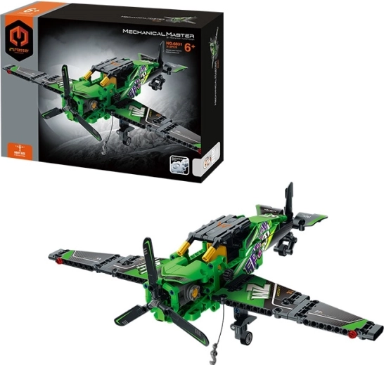 Set de construcție avion monoplan MECHANICAL MASTER (313 piese)