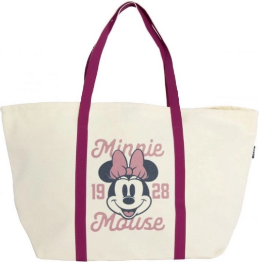 Geantă de cumpărături din bumbac Minnie Mouse 35 × 31 × 20 cm