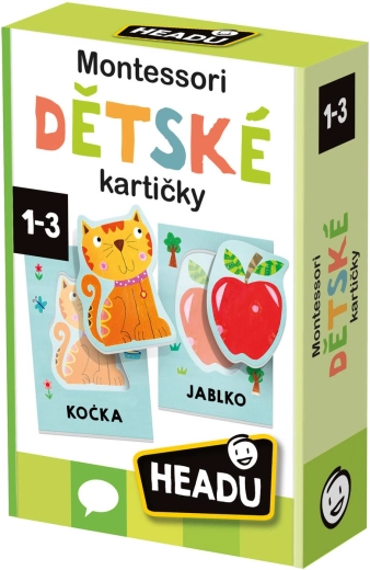 Headu Montessori cartonașe educative ascultarea și pronunțarea primelor cuvinte