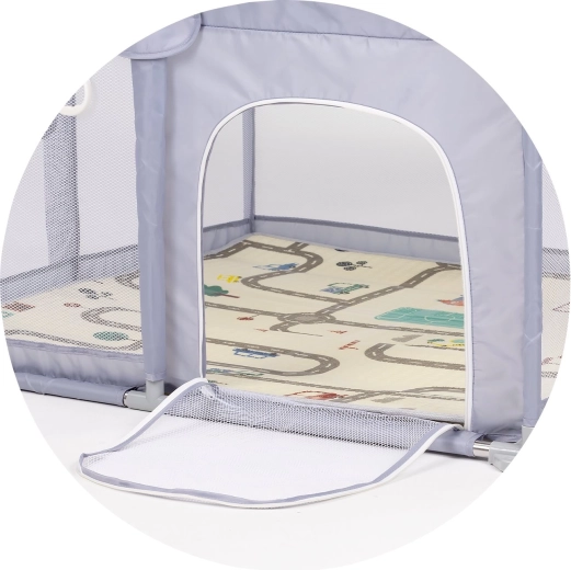 Ușiță laterală cu fermoar pentru acces ușor