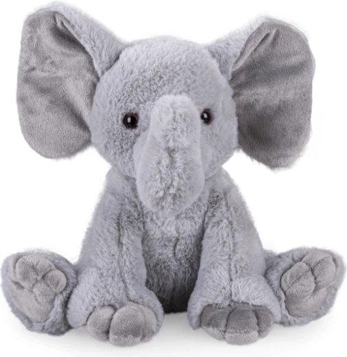 Elefant de pluș 25 cm ECO pentru bebeluși