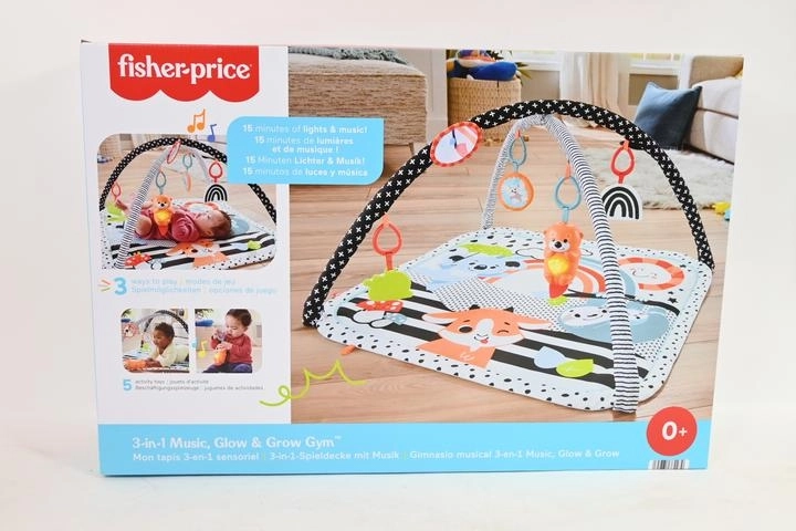 Fisher-Price pătură de joacă muzicală și educativă 3 în 1