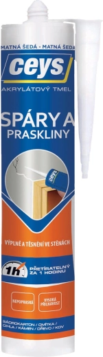 Chit acrilic pentru rosturi și fisuri 280 ml gri mat CEYS