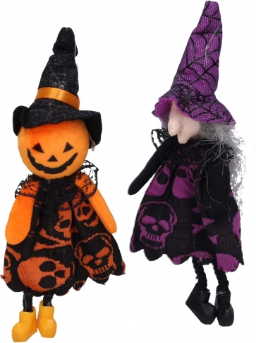 Decorațiuni de Halloween vrăjitoare și sperietoare pentru agățat