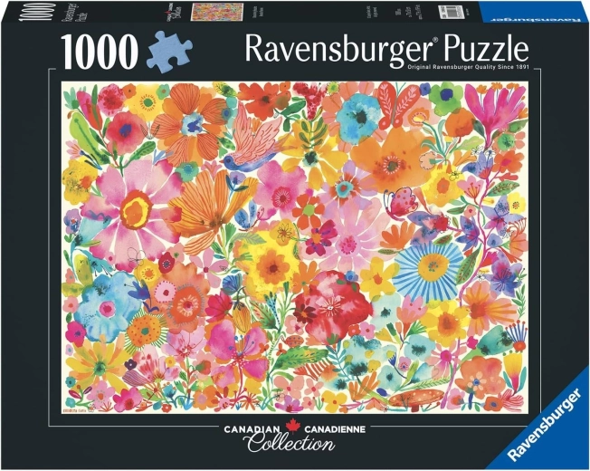 Puzzle Ravensburger Canadian Collection: frumuseți înflorite, 1000 de piese