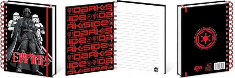 Bloc notes cu inele Star Wars A5 - Dark Side