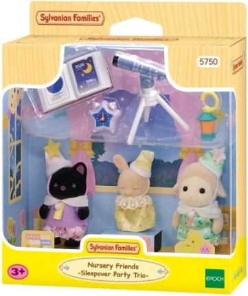 Petrecere în pijamale Sylvanian Families cu bebeluși