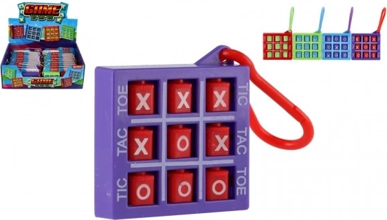 Pandantiv joc X și 0 5 × 5 cm – joc de călătorie de buzunar